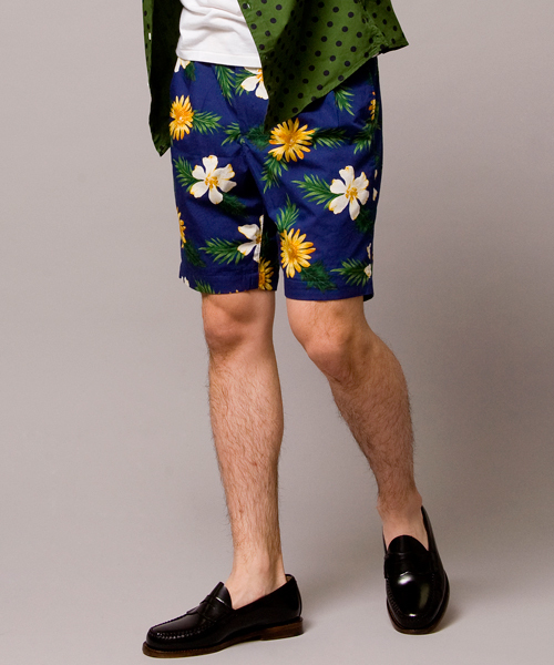 BEAUTY&YOUTH UNITED ARROWS(ビューティーアンドユースユナイテッドアローズ)の「by ∴ フラワープリント イージーショーツ ◆(その他パンツ・メンズ・ネイビー/コバルトブルー・SMALL/MEDIUM/LARGE/X-LARGE)」の3枚目の写真