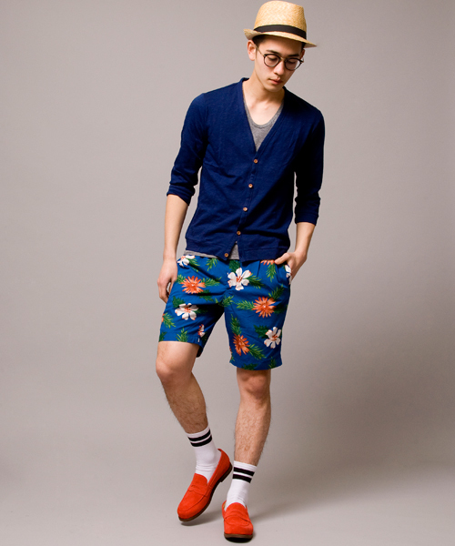 BEAUTY&YOUTH UNITED ARROWS(ビューティーアンドユースユナイテッドアローズ)の「by ∴ フラワープリント イージーショーツ ◆(その他パンツ・メンズ・ネイビー/コバルトブルー・SMALL/MEDIUM/LARGE/X-LARGE)」の6枚目の写真