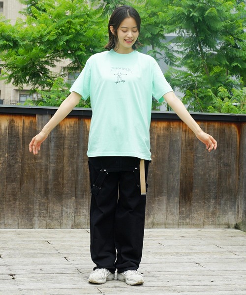 Mark Gonzales（マーク・ゴンザレス）の「GONZ ART S/S T-SHIRTS/スラッシャーマークゴンザレス半袖Tシャツ（Tシャツ/カットソー・メンズ・ブラック/ホワイト/オレンジ/ネイビー/ミント/オレンジ系その他/ダークグリーン/ヘザーグレー・SMALL/MEDIUM/LARGE/X-LARGE/XX-LARGE）」の21枚目の写真