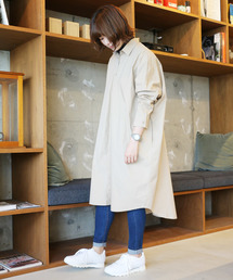 LBC | コットンふんわりシャツワンピース(シャツワンピース)