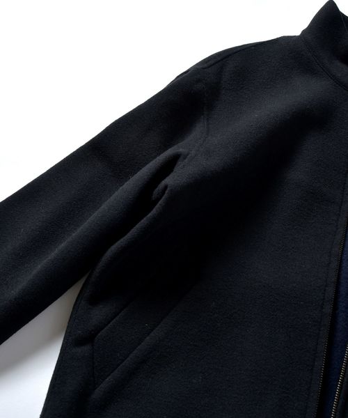 SHIPS（シップス）の「SU: メルトン スタンドブルゾン（ブルゾン・メンズ・ブラック/ブラウン/ネイビー・SMALL/MEDIUM/LARGE/X-LARGE）」の7枚目の写真