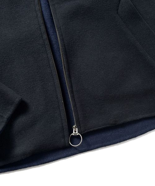 SHIPS（シップス）の「SU: メルトン スタンドブルゾン（ブルゾン・メンズ・ブラック/ブラウン/ネイビー・SMALL/MEDIUM/LARGE/X-LARGE）」の9枚目の写真