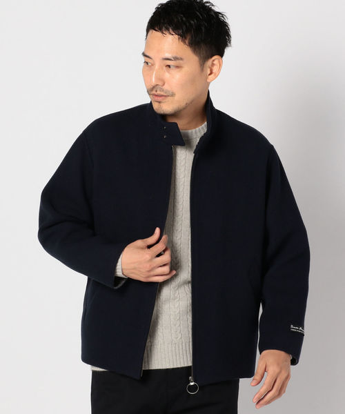 SHIPS（シップス）の「SU: メルトン スタンドブルゾン（ブルゾン・メンズ・ブラック/ブラウン/ネイビー・SMALL/MEDIUM/LARGE/X-LARGE）」の20枚目の写真