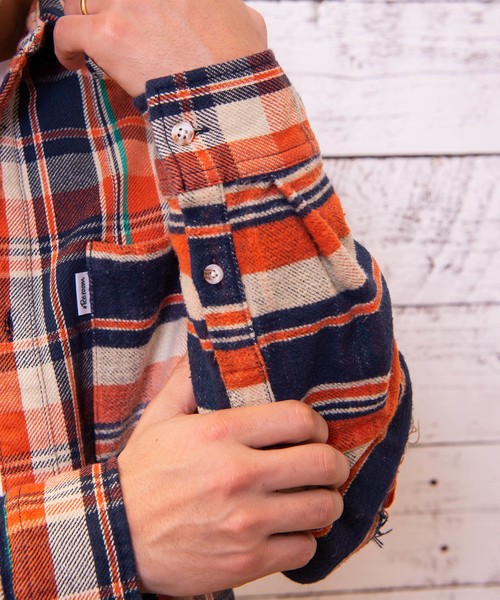 #Re:room(リルーム)の「ヴィンテージスウィッチチェック ビッグフランネルシャツ(シャツ/ブラウス・メンズ・ネイビー/イエロー/オレンジ/グリーン・SMALL/MEDIUM)」の11枚目の写真