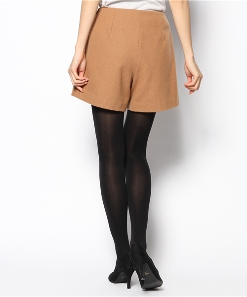 BEAMS LIGHTS Women's（ビームスライツ ウィメンズ）の「BEAMS LIGHTS / パイピングポケット メルトンショートパンツ（その他パンツ・レディース・ブラウン系その他/ワイン/ネイビー・40/36/38）」の5枚目の写真