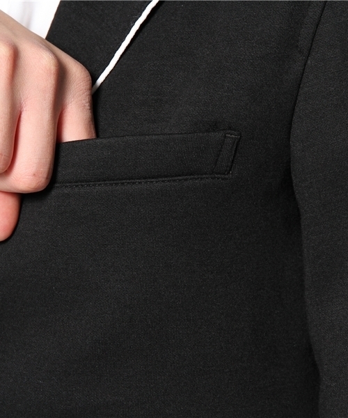 WEGO（ウィゴー）の「WEGO/パイピングテーラードジャケット（テーラードジャケット・メンズ・ブラック/ワイン/杢グレー/ネイビー・MEDIUM/LARGE）」の7枚目の写真