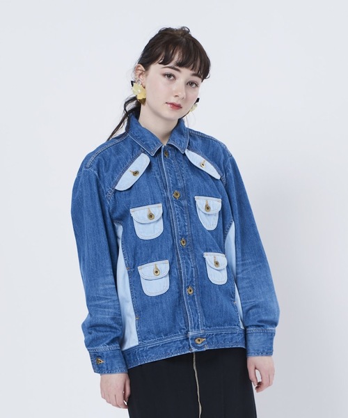 THEATRE PRODUCTS(シアタープロダクツ)の「コンビデニム ジャケット(デニムジャケット)」|ブルー系その他