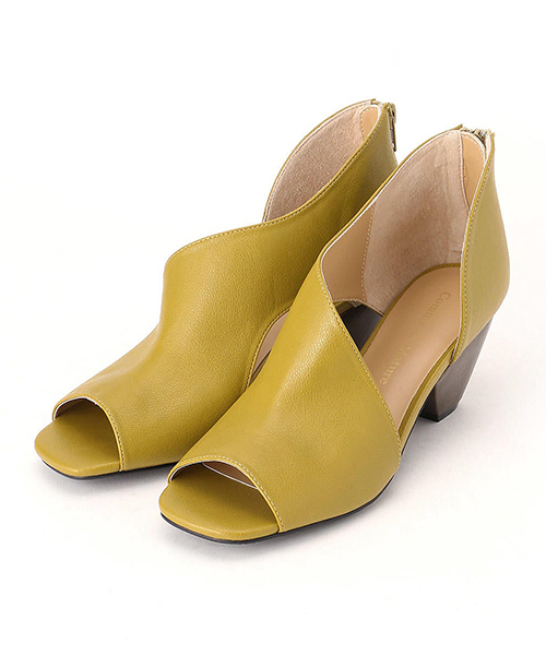 Comme　Ca　Mature（コムサマチュア）の「カットデザイン　ブーツ　サンダル（サンダル・レディース・ブラック/オリーブ/マスタード・22.5cm/23.5cm/24.5cm）」の3枚目の写真