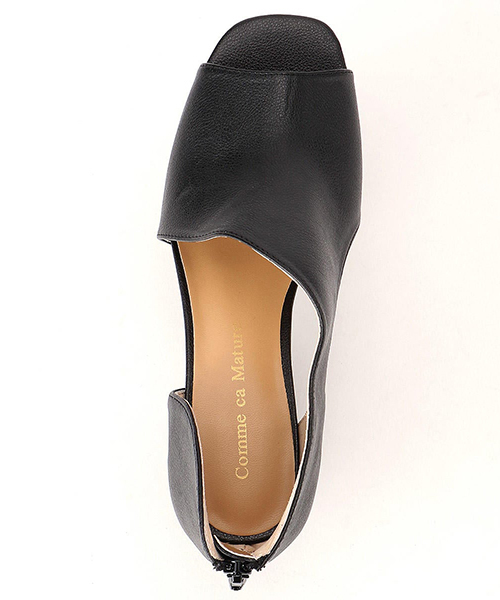 Comme　Ca　Mature（コムサマチュア）の「カットデザイン　ブーツ　サンダル（サンダル・レディース・ブラック/オリーブ/マスタード・22.5cm/23.5cm/24.5cm）」の11枚目の写真