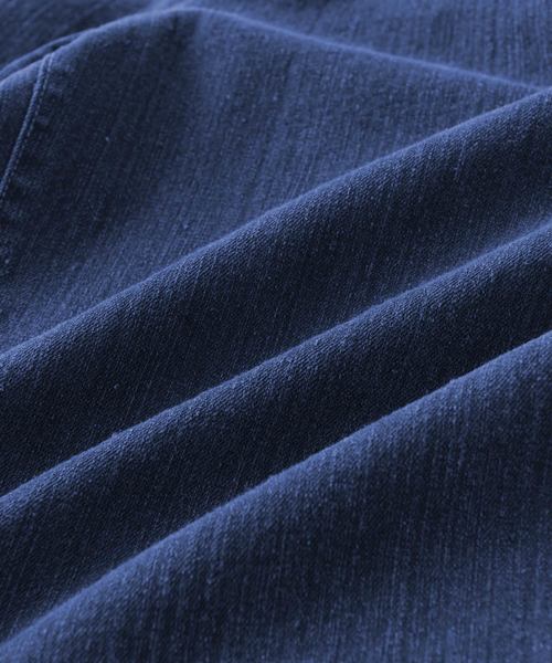 Chaco closet（チャコ クローゼット）の「タック入りハイウエストストレッチデニムワイドパンツ（デニムパンツ・レディース・サックスブルー/ネイビー/ブラック/ブルー・FREE）」の5枚目の写真