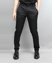 WOOL TWILL TAPERED PANTS