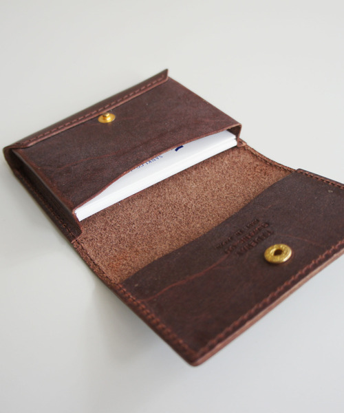 TIDEWAY（タイドウェイ）の「GLAZING OIL CARD CASE/名刺入れ（名刺入れ・メンズ・ブラック/ブラウン/アーミー/バーガンディー・FREE）」の13枚目の写真