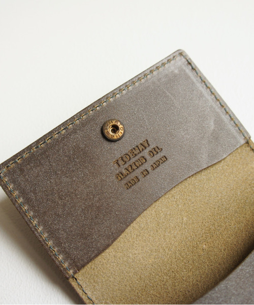 TIDEWAY（タイドウェイ）の「GLAZING OIL CARD CASE/名刺入れ（名刺入れ・メンズ・ブラック/ブラウン/アーミー/バーガンディー・FREE）」の14枚目の写真