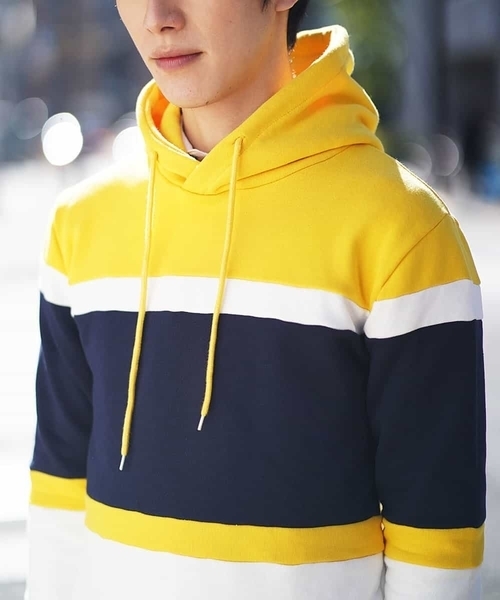 MK MICHEL KLEIN HOMME (エムケーミッシェルクランオム)の「パーカー(ウラケボーダー)(パーカー・メンズ・ホワイト/イエロー/グレー・46/48/51)」の10枚目の写真