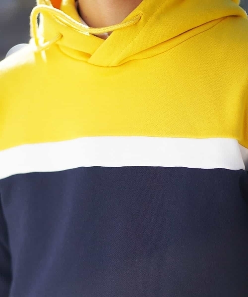 MK MICHEL KLEIN HOMME (エムケーミッシェルクランオム)の「パーカー(ウラケボーダー)(パーカー・メンズ・ホワイト/イエロー/グレー・46/48/51)」の11枚目の写真