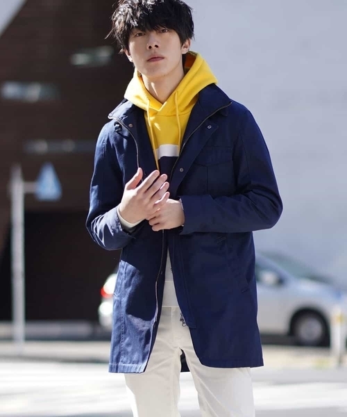 MK MICHEL KLEIN HOMME (エムケーミッシェルクランオム)の「パーカー(ウラケボーダー)(パーカー・メンズ・ホワイト/イエロー/グレー・46/48/51)」の15枚目の写真