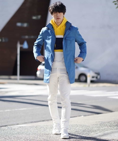 MK MICHEL KLEIN HOMME (エムケーミッシェルクランオム)の「パーカー(ウラケボーダー)(パーカー・メンズ・ホワイト/イエロー/グレー・46/48/51)」の17枚目の写真