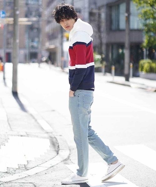 MK MICHEL KLEIN HOMME (エムケーミッシェルクランオム)の「パーカー(ウラケボーダー)(パーカー・メンズ・ホワイト/イエロー/グレー・46/48/51)」の18枚目の写真