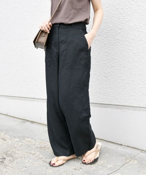 liflattie ships（リフラティ シップス）の「liflattie ships:リネンキャンバスポケットパンツ◇（その他パンツ・レディース・オリーブ/ベージュ/ブラック・SMALL/MEDIUM）」の19枚目の写真