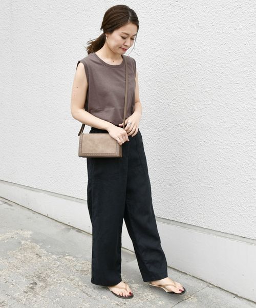 liflattie ships（リフラティ シップス）の「liflattie ships:リネンキャンバスポケットパンツ◇（その他パンツ・レディース・オリーブ/ベージュ/ブラック・SMALL/MEDIUM）」の13枚目の写真