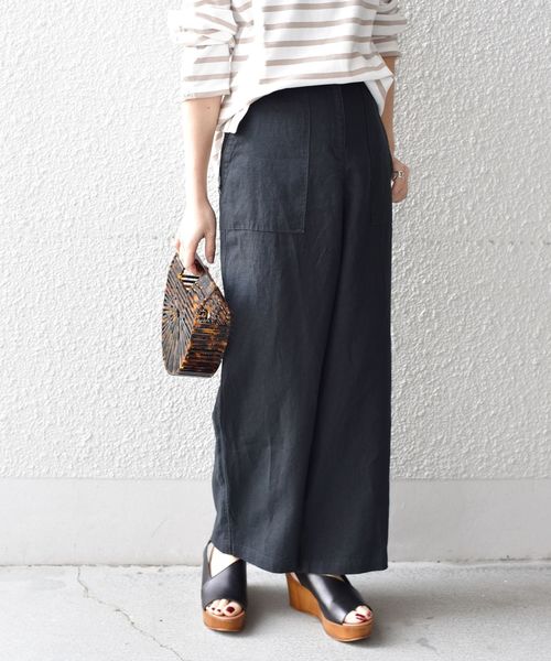 liflattie ships（リフラティ シップス）の「liflattie ships:リネンキャンバスポケットパンツ◇（その他パンツ・レディース・オリーブ/ベージュ/ブラック・SMALL/MEDIUM）」の17枚目の写真