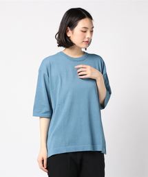 アイスヤーンリーズサイズ5分袖クルーネックTシャツ SIK