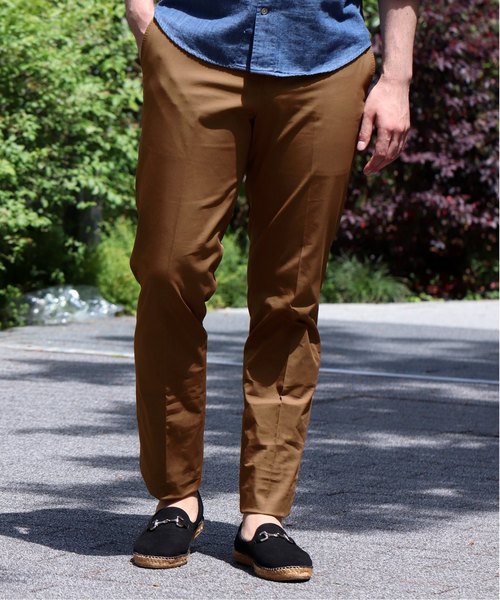 EDIFICE（エディフィス）の「ICE COTTON STRETCH テーパードパンツ（その他パンツ・メンズ・ブラウン/ネイビー/グレー/ベージュ・46/44/48/50）」の3枚目の写真