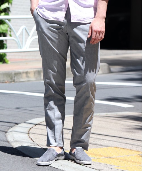 EDIFICE（エディフィス）の「ICE COTTON STRETCH テーパードパンツ（その他パンツ・メンズ・ブラウン/ネイビー/グレー/ベージュ・46/44/48/50）」の2枚目の写真