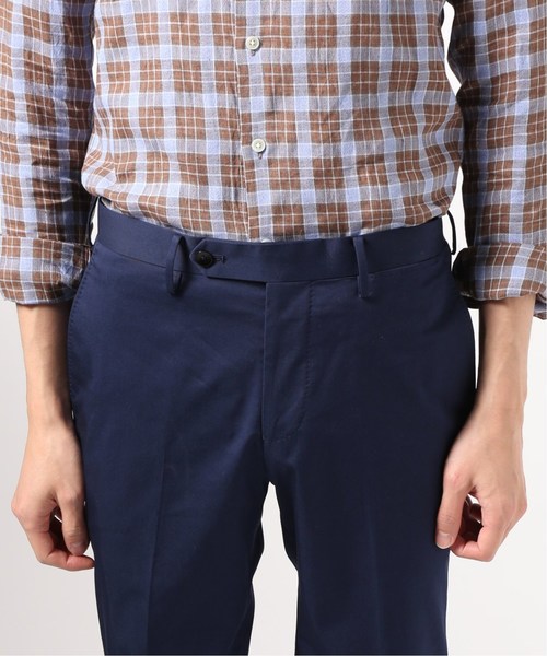 Edifice エディフィス　ネイビーチノパン コットン混紡 EDIFICE（エディフィス）の「ICE COTTON STRETCH テーパード