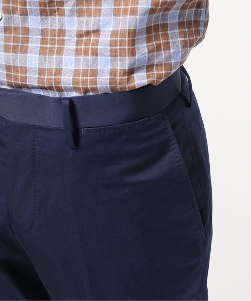 Edifice エディフィス　ネイビーチノパン コットン混紡 EDIFICE（エディフィス）の「ICE COTTON STRETCH テーパード