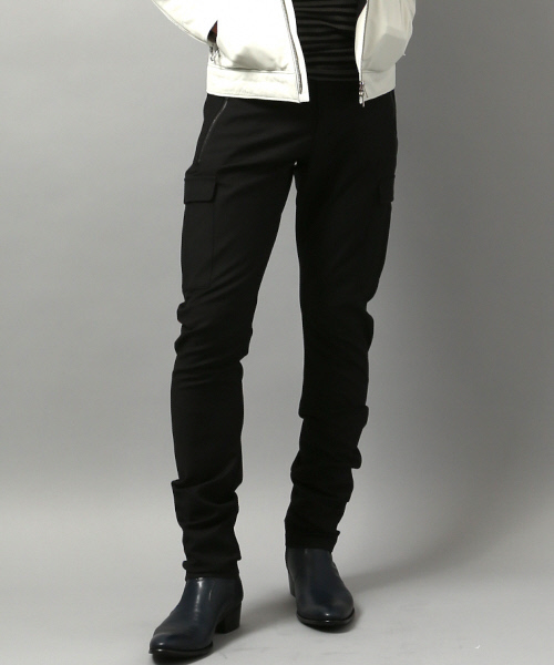 5351 POUR LES HOMMES レザー装飾カーゴパンツ 5351 POUR LES HOMMES カーゴパンツ 「25S/S」コンビネーション