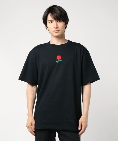 Luv maison（ラブメゾン）の「Luv･ROSE-シシュウ半袖Tシャツ（Tシャツ/カットソー・メンズ・ホワイト/ブラック・M/L）」の10枚目の写真