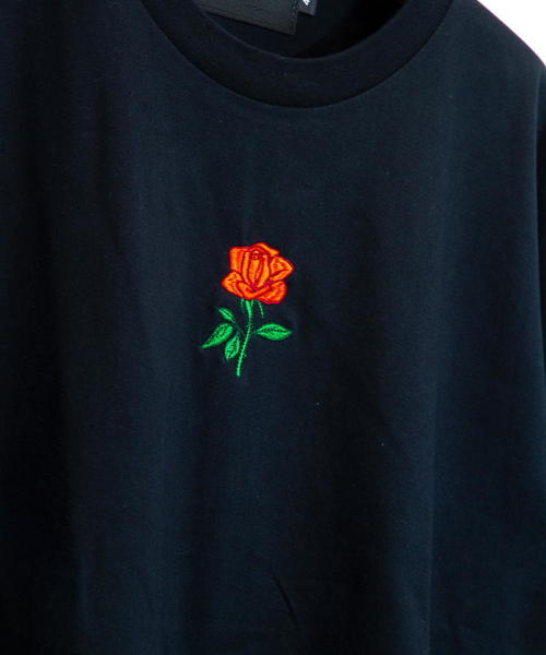 Luv maison（ラブメゾン）の「Luv･ROSE-シシュウ半袖Tシャツ（Tシャツ/カットソー・メンズ・ホワイト/ブラック・M/L）」の7枚目の写真