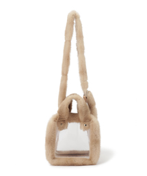 LUDLOW | Mink-trimed pvc shoulder bag / toe(ショルダーバッグ)