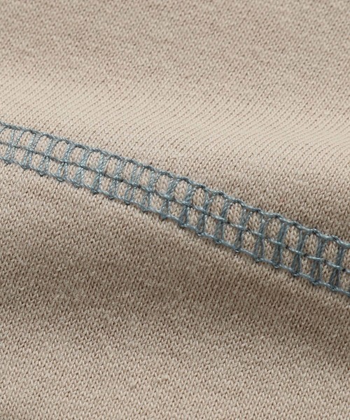 JUNRED（ジュンレッド）の「リブラインカラーチルデンTEE（Tシャツ/カットソー・メンズ・ホワイト/ベージュ・S/M/L）」の6枚目の写真