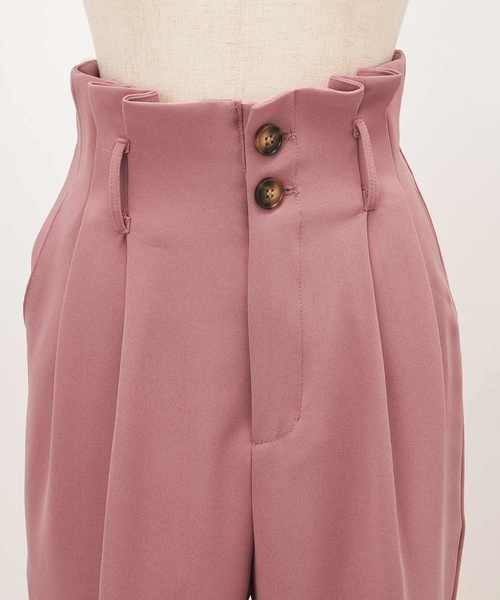 one after another NICE CLAUP(ワンアフターアナザーナイスクラップ)の「配色ベルト付きテーパードパンツ(その他パンツ・レディース・アイボリー/ブラウン/ピンク・FREE)」の11枚目の写真