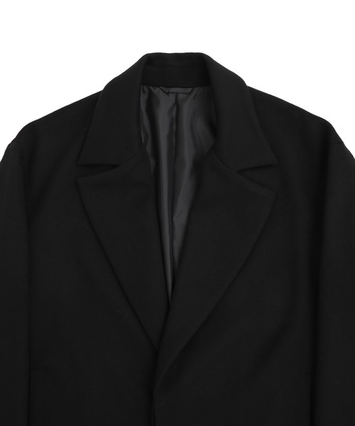 STUDIOUS（ステュディオス）の「【STUDIOUS】スペリオルメルトンオーバーサイズコート(チェスターコート)（チェスターコート・メンズ・ブラック/ブラウン/ブルー・1/2/3）」の7枚目の写真