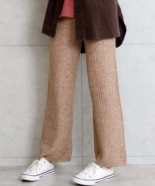 n'ee-ne（ネーネ）の「リブ編みニットパンツ（その他パンツ・レディース・ブラック/グレー/ブラウン/ベージュ/オートミール・FREE）」の18枚目の写真