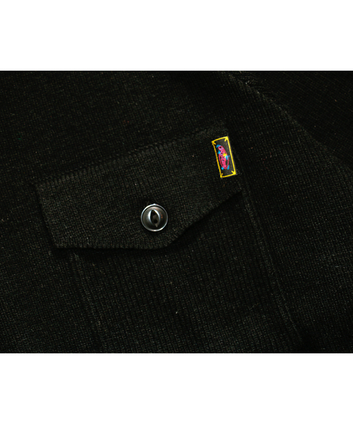 ROTAR（ローター）の「Pocket army knit ポケット アーミー ニット（ニット/セーター・メンズ・ブラック/オリーブ・MEDIUM/LARGE）」の9枚目の写真