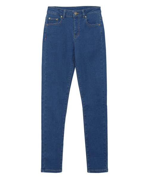 Pierrot（ピエロ）の「[裏起毛]スキニーデニム（デニムパンツ・レディース・ブラック/ネイビー/インディゴブルー/ブルー/ブラック系その他/ブルー系その他/ブルー系その他2/ブルー系その他3・SMALL/MEDIUM/LARGE/X-LARGE/XX-LARGE/X-SMALL/XXX-LARGE/XXXX-LARGE）」の5枚目の写真