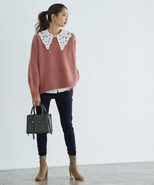 Pierrot（ピエロ）の「[裏起毛]スキニーデニム（デニムパンツ・レディース・ブラック/ネイビー/インディゴブルー/ブルー/ブラック系その他/ブルー系その他/ブルー系その他2/ブルー系その他3・SMALL/MEDIUM/LARGE/X-LARGE/XX-LARGE/X-SMALL/XXX-LARGE/XXXX-LARGE）」の9枚目の写真