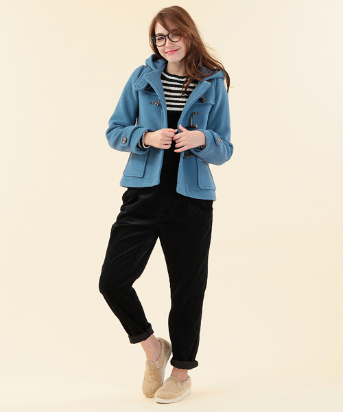 B:MING by BEAMS（ビーミングバイビームス）の「□B ビーミング by ビームス / コーデュロイサロペット（サロペット/オーバーオール・レディース・ブラック/ベージュ・SMALL/MEDIUM）」の7枚目の写真