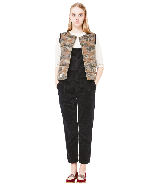 B:MING by BEAMS（ビーミングバイビームス）の「□B ビーミング by ビームス / コーデュロイサロペット（サロペット/オーバーオール・レディース・ブラック/ベージュ・SMALL/MEDIUM）」の16枚目の写真