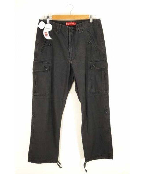 ブランド古着】ヘリンボーンワークパンツ（カーゴパンツ）｜Supreme