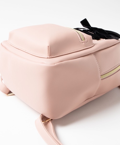 WEGO(ウィゴー)の「WEGO/レースアップリボンミニリュック(バックパック/リュック・レディース・ホワイト/ブラック/ピンク・FREE)」の16枚目の写真