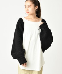 mystic | ドルマンショートボレロ(ニット/セーター)