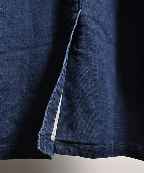COMMONWARE AMERICAN RAG CIE&Magine(コモンウェアアメリカンラグシーアンド マージン)の「AMERICAN RAG CIE&Magine COMMONWARE ニットデニムチェスターコート 1434-615AMG(チェスターコート・メンズ・インディゴブルー・48/46/44)」の7枚目の写真