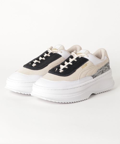 PUMA(プーマ)の「PUMA プーマ W DEVA REPTILE 371198 02TAPIOCA(スニーカー・レディース・ベージュ系その他・24.0cm/23.5cm/25.0cm/23.0cm/22.5cm/24.5cm)」の1枚目の写真