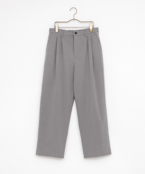 EMMA CLOTHES（エマクローズ）の「ウォッシュ加工コットンウエストギャザーワイドパンツ（その他パンツ・メンズ・ベージュ/ネイビー/グレー・M/L）」の4枚目の写真