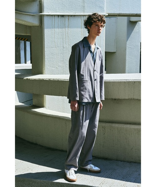 EMMA CLOTHES（エマクローズ）の「ウォッシュ加工コットンウエストギャザーワイドパンツ（その他パンツ・メンズ・ベージュ/ネイビー/グレー・M/L）」の11枚目の写真